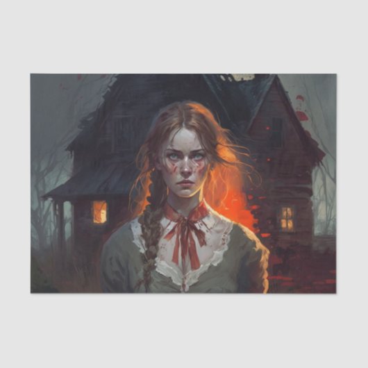 Papier Mousseline Haunting house (Recto)