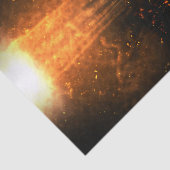 Papier Mousseline Hausse de Falln des flammes (Détail)