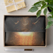 Papier Mousseline Hausse de Falln des flammes (Cadeau)