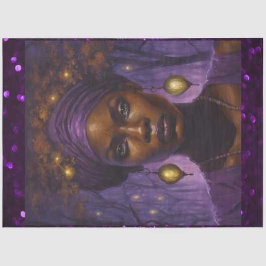 Papier Mousseline Haut de la page African American Bayou Queen (Recto)