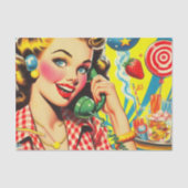 Papier Mousseline Haut Kitsch rétro (Recto)