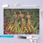 Papier Mousseline Hawaii Aloha Palm Hula Art Design (Artisanat)