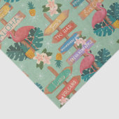 Papier Mousseline Hawaii caché (Détail)