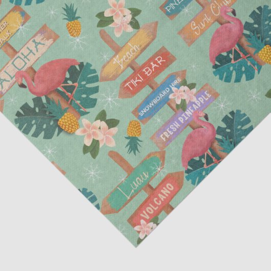 Papier Mousseline Hawaii caché (Détail)