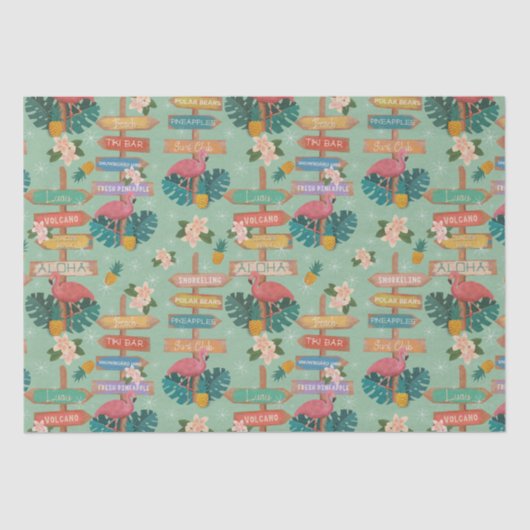 Papier Mousseline Hawaii caché (Recto)