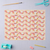 Papier Mousseline Hawaiian Tropics 2 Plumeria Papier Tissu (Artisanat)