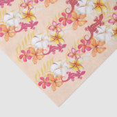 Papier Mousseline Hawaiian Tropics 2 Plumeria Papier Tissu (Détail)