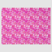 Papier Mousseline Hearts Bokeh Pattern Pink (Recto)