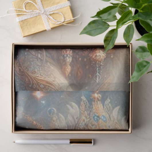 Papier Mousseline Heavenly Lion with Beaded Details Craft Decoupage (Cadeau)