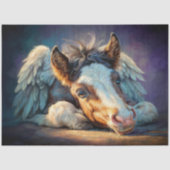 Papier Mousseline Heavenly Winged Foal Angel Decoupage (Recto)