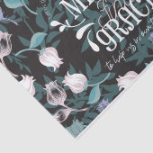 Papier Mousseline Hébreu 4:16 citations noir ver (Détail)