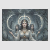 Papier Mousseline Hecate déesse de Crossroads et la Lune déroupag (Recto)