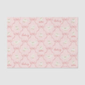 Papier Mousseline Hedwig Pink Ribbon Pattern (Recto)