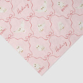 Papier Mousseline Hedwig Pink Ribbon Pattern (Détail)