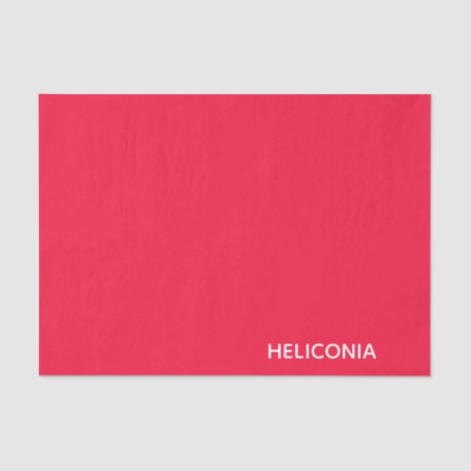 Papier Mousseline Heliconia red color (Recto)