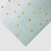 Papier Mousseline Hello Gold Mint Confetti Ombre (Détail)