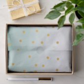 Papier Mousseline Hello Gold Mint Confetti Ombre (Cadeau)