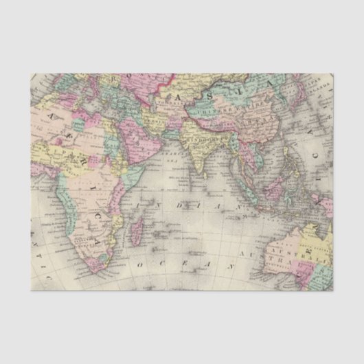 Papier Mousseline Hémisphère oriental 16 (Recto)