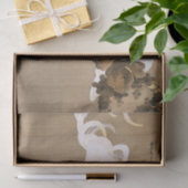 Papier Mousseline Hen et coq avec Grapevine par Ito Jakuchu (Cadeau)