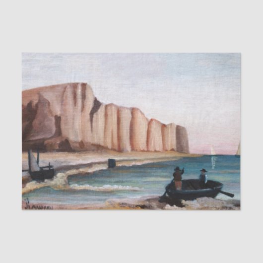 Papier Mousseline Henri Rousseau - Falaises (Recto)