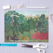 Papier Mousseline Henri Rousseau - La cascade (Artisanat)