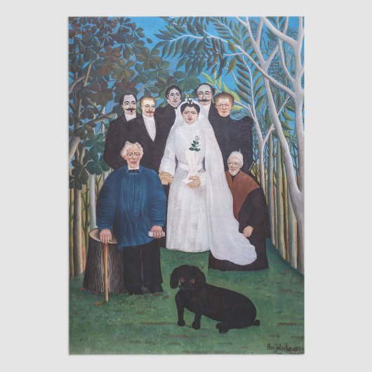 Papier Mousseline Henri Rousseau - La fête de mariage
