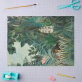 Papier Mousseline Henri Rousseau | La Jungle équatoriale (1909) (Artisanat)
