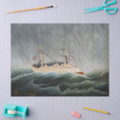 Papier Mousseline Henri Rousseau - Le navire dans la tempête (Artisanat)