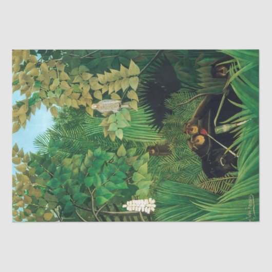 Papier Mousseline Henri Rousseau - Les Joyeux Jesters (Recto)