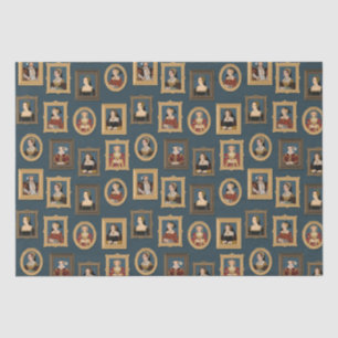 Papier Mousseline Henry VIII Six Portraits d'épouses dans les cadres