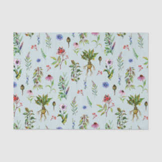 Papier Mousseline Herbes Whimsical sur la menthe