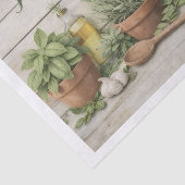 Papier Mousseline Herbs and Recipes Decoupage Paper (Détail)