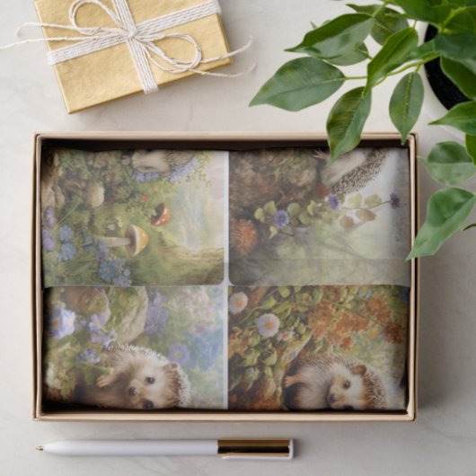 Papier Mousseline Hérisson (Cadeau)