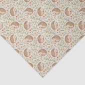 Papier Mousseline Hérisson Cottagecore (Détail)