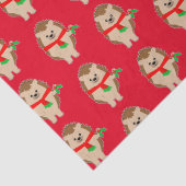 Papier Mousseline Hérisson de Noël Holly : Be Jolly ! Papier cadeau (Détail)