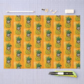 Papier Mousseline Hérisson et papier de tissus d'ananas (Artisanat)