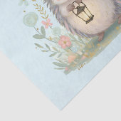 Papier Mousseline Hérisson mignon avec lanterne (Détail)