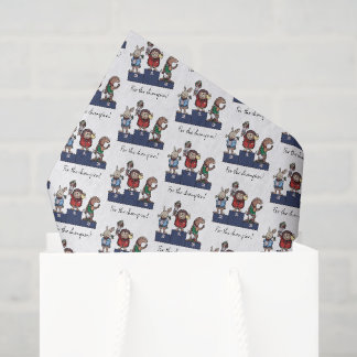 Papier Mousseline Hérisson pour le champion ! Cadeau Félicitations I