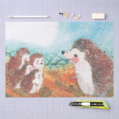 Papier Mousseline Hérisson s'entretenant Illustration (Artisanat)