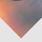 Papier Mousseline Héron bleu à Sunrise Decoupage (Détail)