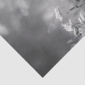 Papier Mousseline Héron dans le marais Découpage noir et blanc (Détail)