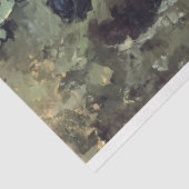 Papier Mousseline Héron et poisson vibrant Koi (Détail)