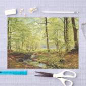 Papier Mousseline Hêtre au printemps, Christian Zacho (Artisanat)