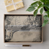 Papier Mousseline Heure de fête d'Halloween Ephémère Vintage (Cadeau)