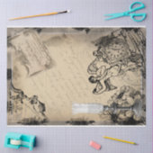 Papier Mousseline Heure de fête d'Halloween Ephémère Vintage (Artisanat)