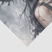 Papier Mousseline Heure de sortie - Découpage - (Détail)