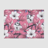 Papier Mousseline Heure du printemps en rose (Recto)