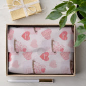 Papier Mousseline Heureuse Sainte-Valentin Cupcake and Hearts Motif (Cadeau)