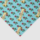 Papier Mousseline Heureuse Sainte-Valentin simple Rose rouge 80s Ret (Détail)