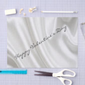 Papier Mousseline Heureuse Sainte-Valentin Tissu papier Argent (Artisanat)